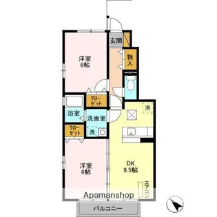 エルプレシア【1階】の間取り