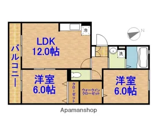 千葉県千葉市緑区おゆみ野中央5丁目【アパート】の間取り