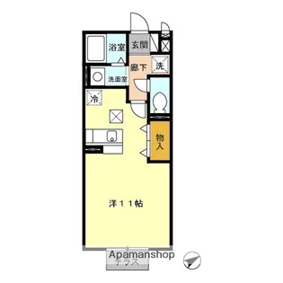 ジェンティーレ【1階】の間取り