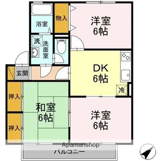 メゾン・ド・ソレイユ【1階】の間取り