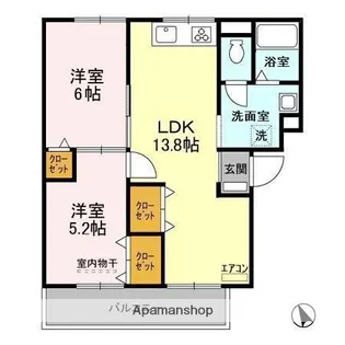 ファーストターフ鎌取 C【3階】の間取り