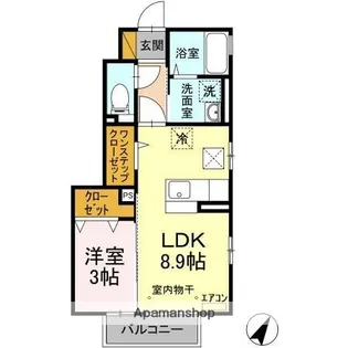 シティアーク【1階】の間取り