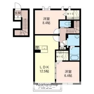 トルチュ【202号室】の間取り