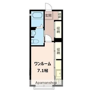 プランドール ヒロ【102号室】の間取り
