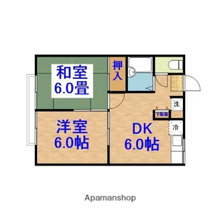 エステートグリーンピア【102号室】の間取り