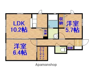 セレンディプティーⅠ【101号室】の間取り