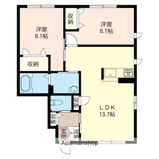 アーペル【1階】の間取り