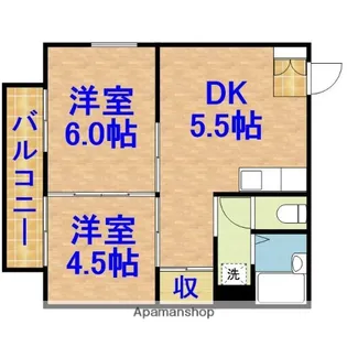 ルミエール今橋【207号室】の間取り
