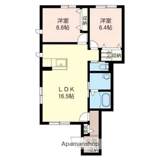 オーブ Ⅱ【1階】の間取り