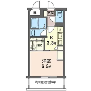 アービス柳前【3階】の間取り