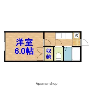 メゾン若葉【205号室】の間取り