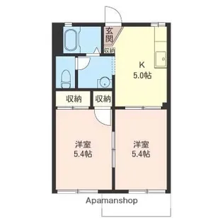ジャックパレス3番館【2階】の間取り