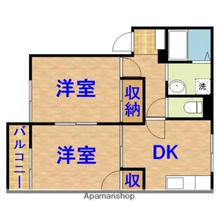 サンモールSRA【1階】の間取り