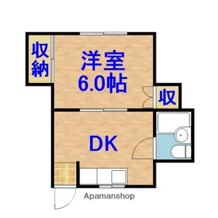 プラムハイツ【1階】の間取り