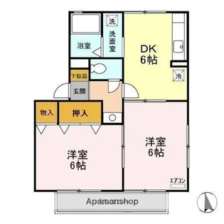 ヴィラフォーレE【1階】の間取り