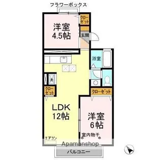 ファーストターフ鎌取B【1階】の間取り