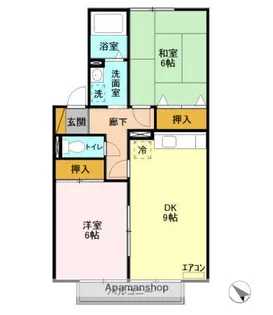 エイトフレア君塚【202号室】の間取り