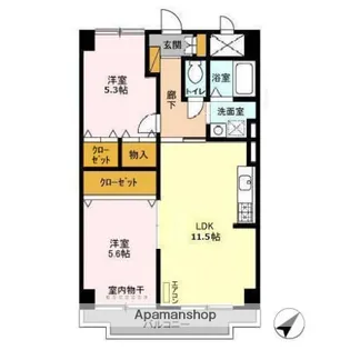 千葉県千葉市緑区おゆみ野3丁目【マンション】の間取り