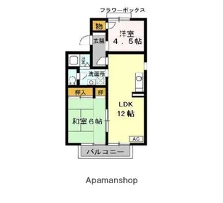 メゾンクレール 参番館【2階】の間取り