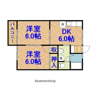 セゾン【202号室】の間取り