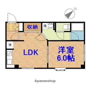 芝コーポ 一号館【1階】の間取り