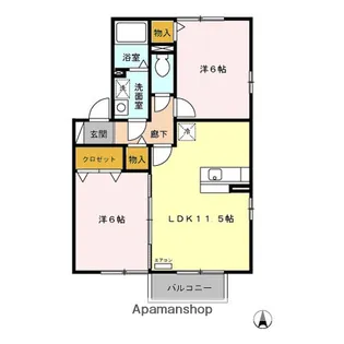 フレスカ【2階】の間取り