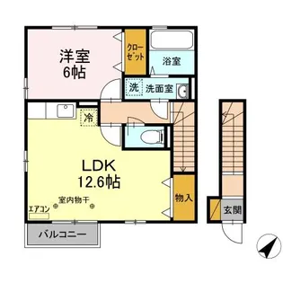 ビラ下前原【2階】の間取り