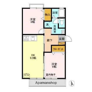 ウィステリアおゆみ野 A【1階】の間取り