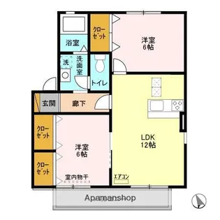ドリームマウンテンC【1階】の間取り