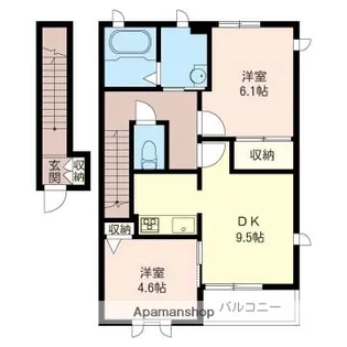 ディアコート【2階】の間取り