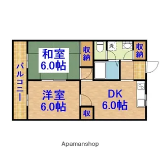 ロイヤル早野マンション【2階】の間取り