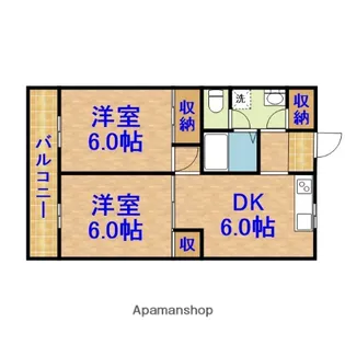 ロイヤル早野マンション【4階】の間取り