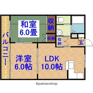 グランネット【202号室】の間取り