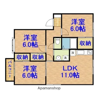 タウン国分寺台 E棟【202号室】の間取り