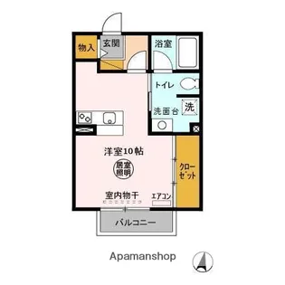 ガーデンヒルズ A【201号室】の間取り