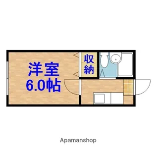 リバーストーンⅡ【102号室】の間取り