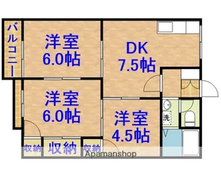 フレグランス五井【2-6号室】の間取り