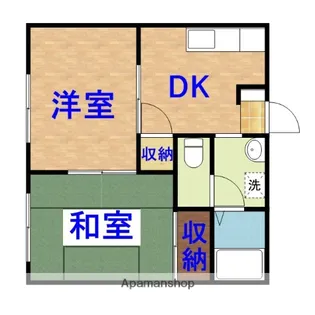 エクセル国分寺台B棟【102号室】の間取り