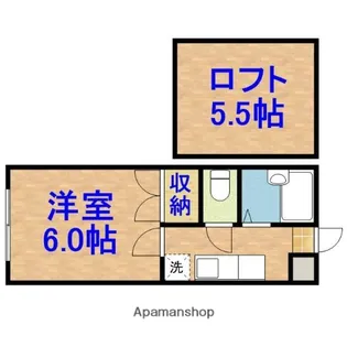 コーポBEE1【208号室】の間取り