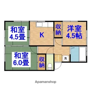 ハイツ反橋【1階】の間取り