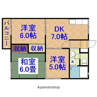 リヴェール玉前B棟【1階】の間取り