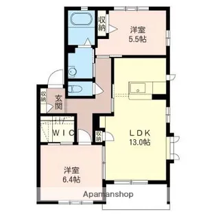 ヴェル ディールA【1階】の間取り