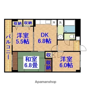 クレオ21【4階】の間取り