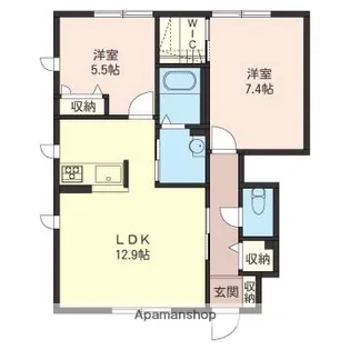 ウレイラ A【1階】の間取り