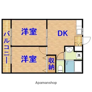 ル・シャトーⅡ【2階】の間取り