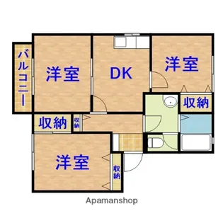 アンビション壱番館【2階】の間取り