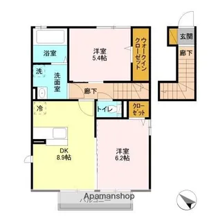 シャルマン【2階】の間取り
