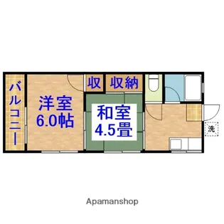 岡田コーポ【101号室】の間取り