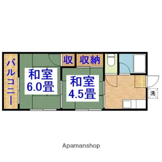 岡田コーポ【201号室】の間取り