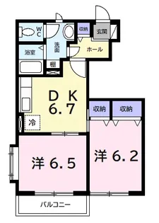 ファミールⅠ【1階】の間取り